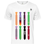 Larkin póló 8 nyakkendős mintával